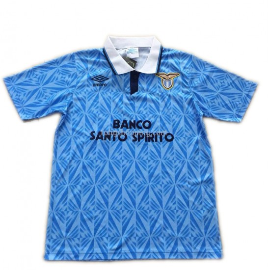 Fotbollströja SS Lazio Retro Hemmaställ 1991 Kort ärm