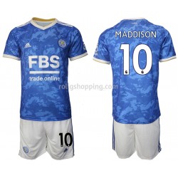 Fotbollströja Leicester City James Maddison 10 Barn Hemmaställ 2021-2022 Kort ärm
