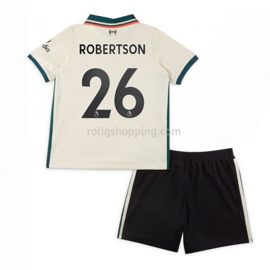 Fotbollströja Liverpool Andrew Robertson 26 Barn Bortaställ 2021-2022 Kort ärm