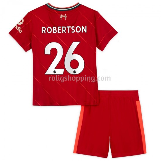 Fotbollströja Liverpool Andrew Robertson 26 Barn Hemmaställ 2021-2022 Kort ärm