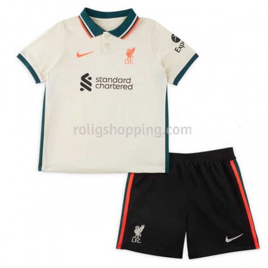 Fotbollströja Liverpool Barn Bortaställ 2021-2022 Kort ärm