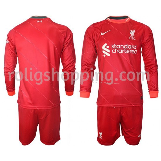 Fotbollströja Liverpool Barn Hemmaställ 2021-2022 Lång ärm