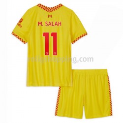 Fotbollströja Liverpool M.Salah 11 Barn Tredjeställ 2021-2022 Kort ärm