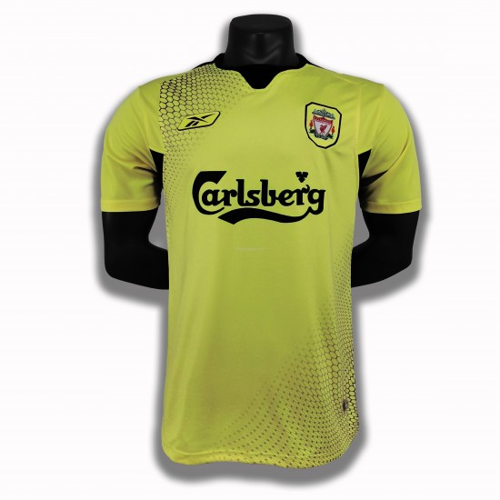 Fotbollströja Liverpool Retro Bortaställ 2004-2005 Kort ärm