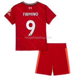 Fotbollströja Liverpool Roberto Firmino 9 Barn Hemmaställ 2021-2022 Kort ärm