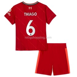 Fotbollströja Liverpool Thiago Alcantara 6 Barn Hemmaställ 2021-2022 Kort ärm
