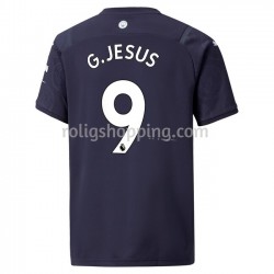 Fotbollströja Manchester City Gabriel Jesus 9 Fjärdeställ 2021-2022 Kort ärm