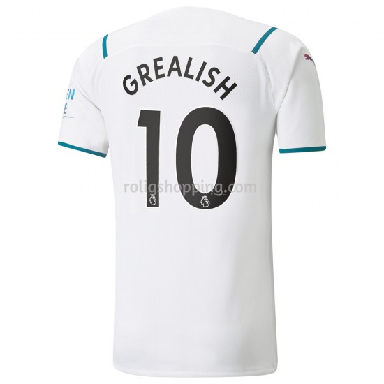 Fotbollströja Manchester City Jack Grealish 10 Bortaställ 2021-2022 Kort ärm