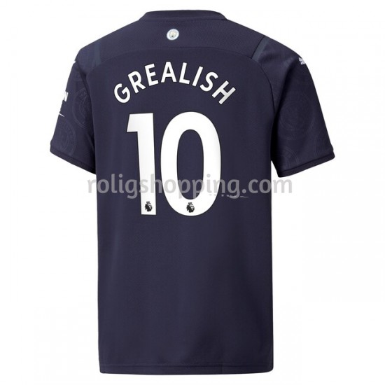 Fotbollströja Manchester City Jack Grealish 10 Fjärdeställ 2021-2022 Kort ärm