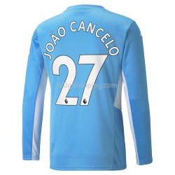 Fotbollströja Manchester City Joao Cancelo 27 Hemmaställ 2021-2022 Lång ärm
