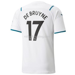 Fotbollströja Manchester City Kevin De Bruyne 17 Bortaställ 2021-2022 Kort ärm