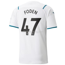 Fotbollströja Manchester City Phil Foden 47 Bortaställ 2021-2022 Kort ärm