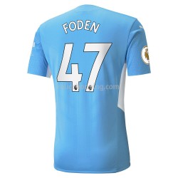 Fotbollströja Manchester City Phil Foden 47 Hemmaställ 2021-2022 Kort ärm