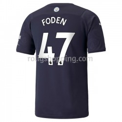 Fotbollströja Manchester City Phil Foden 47 Fjärdeställ 2021-2022 Kort ärm