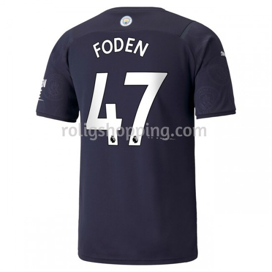 Fotbollströja Manchester City Phil Foden 47 Fjärdeställ 2021-2022 Kort ärm