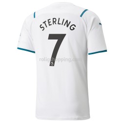 Fotbollströja Manchester City Raheem Sterling 7 Bortaställ 2021-2022 Kort ärm