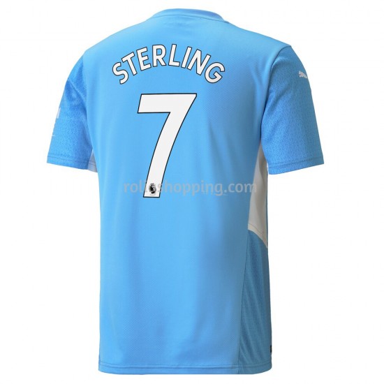 Fotbollströja Manchester City Raheem Sterling 7 Hemmaställ 2021-2022 Kort ärm
