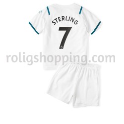 Fotbollströja Manchester City Raheem Sterling 7 Barn Bortaställ 2021-2022 Kort ärm