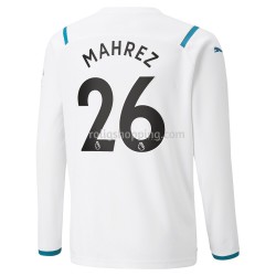 Fotbollströja Manchester City Riyad Mahrez 26 Bortaställ 2021-2022 Lång ärm