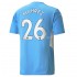 Fotbollströja Manchester City Riyad Mahrez 26 Hemmaställ 2021-2022 Kort ärm