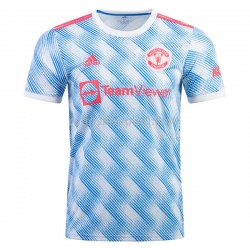 Fotbollströja Manchester United Bortaställ 2021-2022 Kort ärm