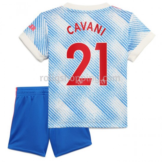 Fotbollströja Manchester United Edinson Cavani 21 Barn Bortaställ 2021-2022 Kort ärm