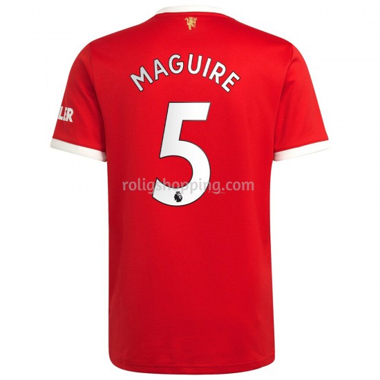 Fotbollströja Manchester United Harry Maguire 5 Hemmaställ 2021-2022 Kort ärm