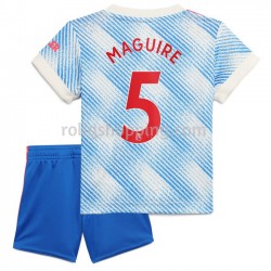 Fotbollströja Manchester United Harry Maguire 5 Barn Bortaställ 2021-2022 Kort ärm