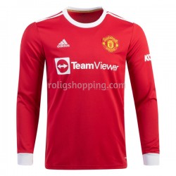 Fotbollströja Manchester United Hemmaställ 2021-2022 Lång ärm