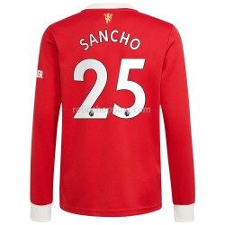 Fotbollströja Manchester United Jadon Sancho 25 Hemmaställ 2021-2022 Lång ärm