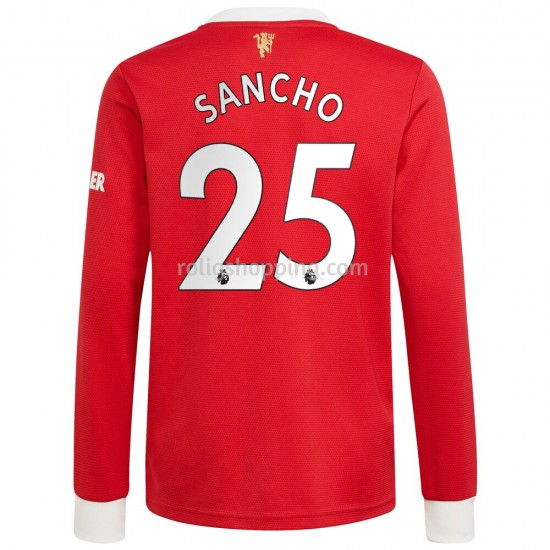 Fotbollströja Manchester United Jadon Sancho 25 Hemmaställ 2021-2022 Lång ärm
