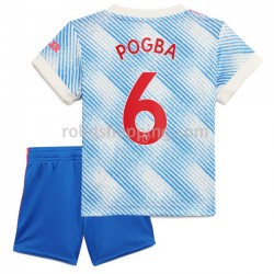Fotbollströja Manchester United Pogba 6 Barn Bortaställ 2021-2022 Kort ärm