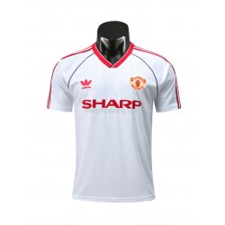 Fotbollströja Manchester United Retro Bortaställ 1988 Kort ärm
