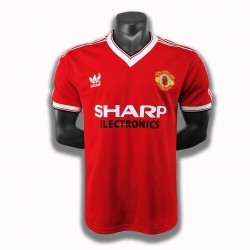 Fotbollströja Manchester United Retro Hemmaställ 1983 Kort ärm