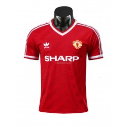 Fotbollströja Manchester United Retro Hemmaställ 1986 Kort ärm