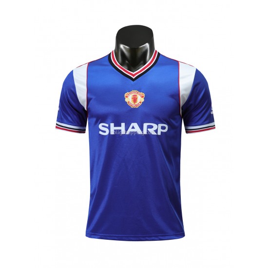 Fotbollströja Manchester United Retro Tredjeställ 1985 Kort ärm