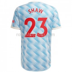 Fotbollströja Manchester United Shaw 23 Bortaställ 2021-2022 Kort ärm