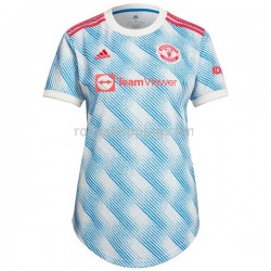 Fotbollströja Manchester United Kvinnor Bortaställ 2021-2022 Kort ärm
