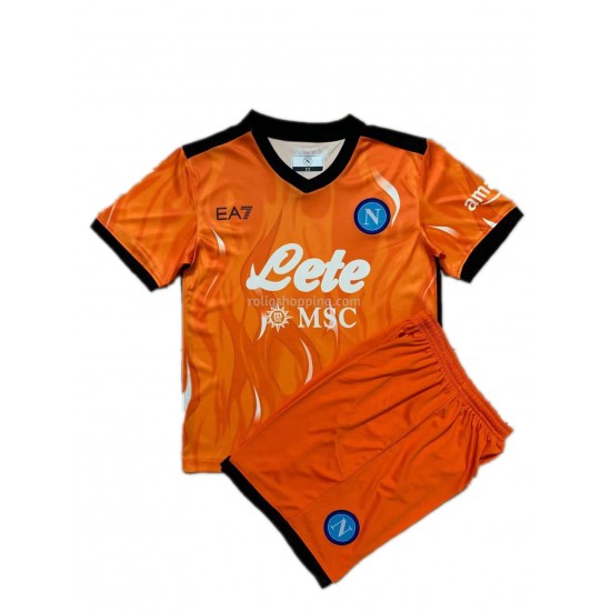 Fotbollströja SSC Napoli Målvakt Barn Tredjeställ 2021-2022 Kort ärm