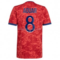 Fotbollströja Olympique lyonnais Houssem Aouar 8 Bortaställ 2021-2022 Kort ärm