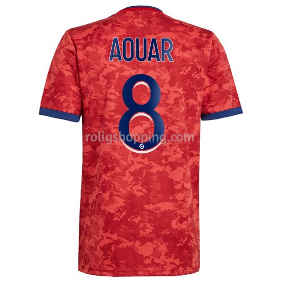 Fotbollströja Olympique lyonnais Houssem Aouar 8 Bortaställ 2021-2022 Kort ärm