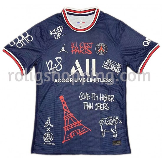 Fotbollströja Paris Saint-Germain Graffiti Hemmaställ 2021-2022 Kort ärm