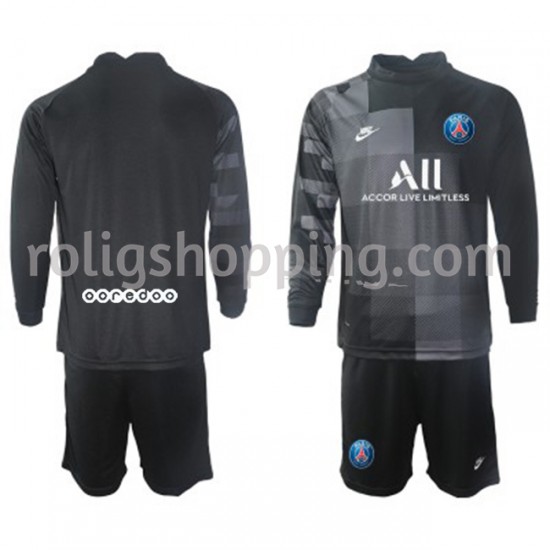 Fotbollströja Paris Saint-Germain Målvakt Barn Bortaställ 2021-2022 Lång ärm