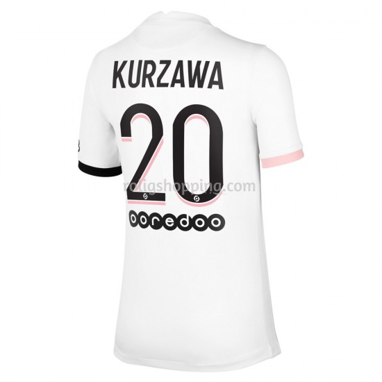 Fotbollströja Paris Saint-Germain Layvin Kurzawa 20 Bortaställ 2021-2022 Kort ärm