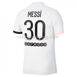 Fotbollströja Paris Saint-Germain Lionel Messi 30 Bortaställ 2021-2022 Kort ärm