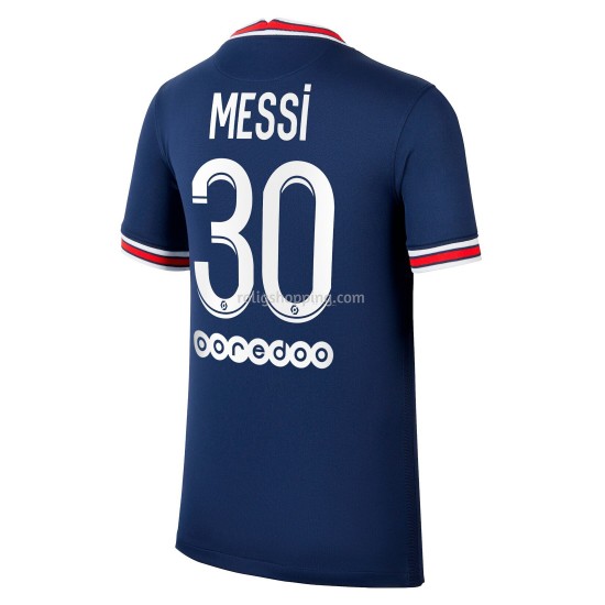 Fotbollströja Paris Saint-Germain Lionel Messi 30 Hemmaställ 2021-2022 Kort ärm