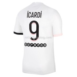 Fotbollströja Paris Saint-Germain Mauro Icardi 9 Bortaställ 2021-2022 Kort ärm