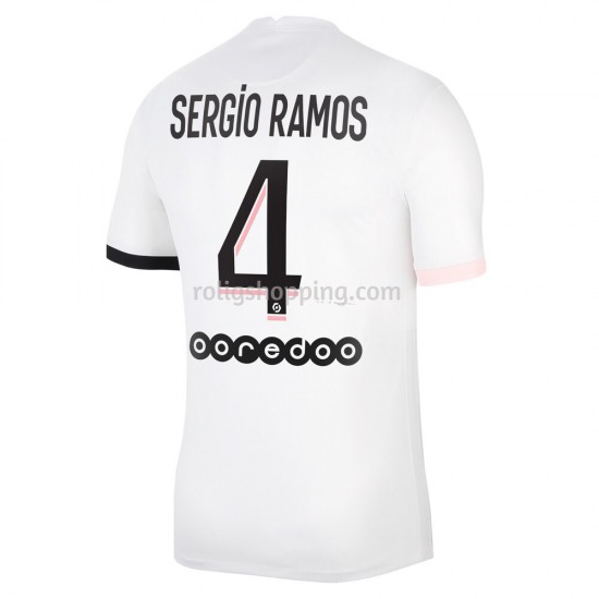 Fotbollströja Paris Saint-Germain Sergio Ramos 4 Bortaställ 2021-2022 Kort ärm
