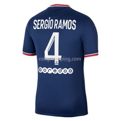 Fotbollströja Paris Saint-Germain Sergio Ramos 4 Hemmaställ 2021-2022 Kort ärm