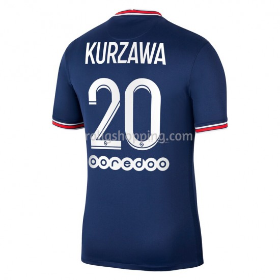 Fotbollströja Paris Saint-Germain Layvin Kurzawa 20 Hemmaställ 2021-2022 Kort ärm
